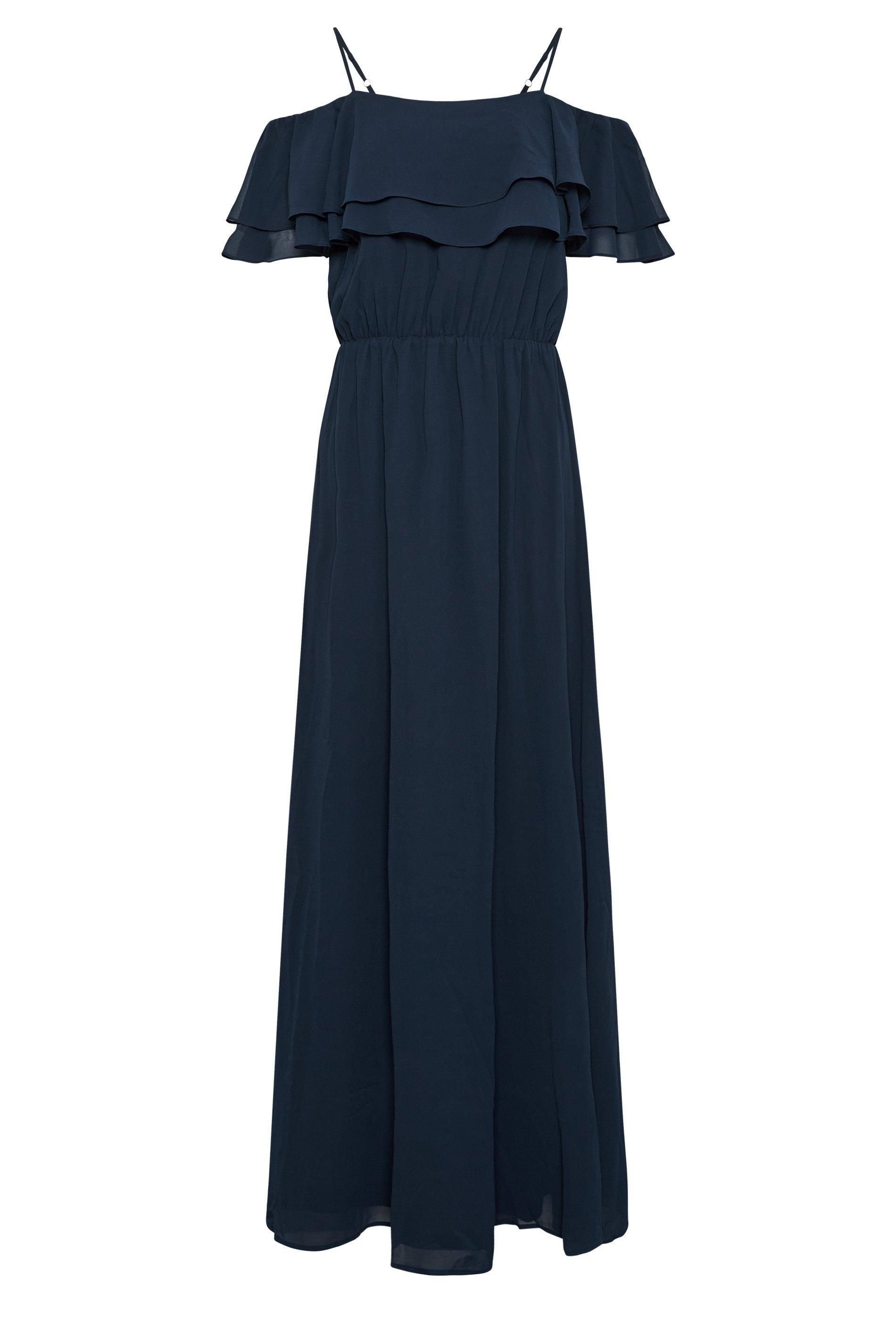 Long Tall Sally Long Tall Sally Women's Tall Ruffle Front Maxi Dress in Blue - 2
