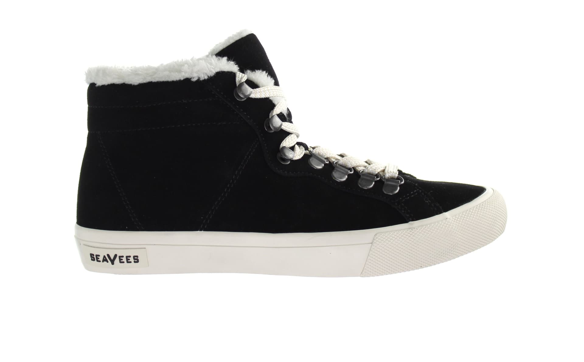 Seavees Seavees Women's Lace-Up Black Suede Leather Shoes