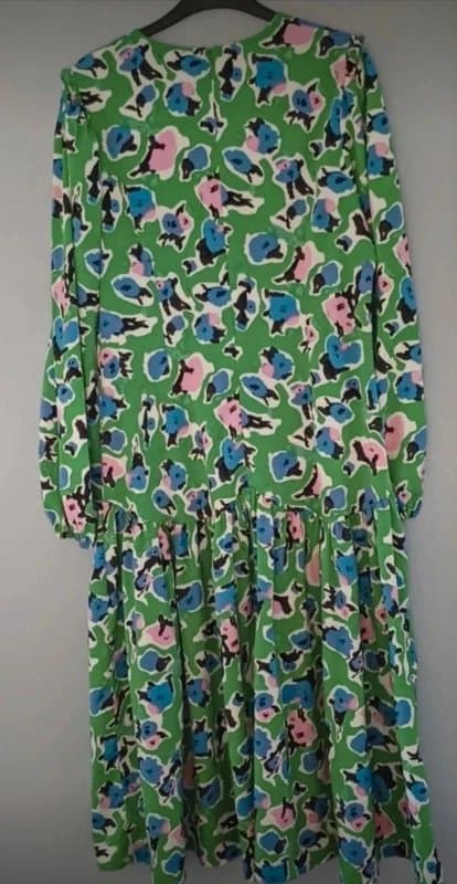 Never Fully Dressed Never Fully Dressed Green/Blue Midi Dress - size 16