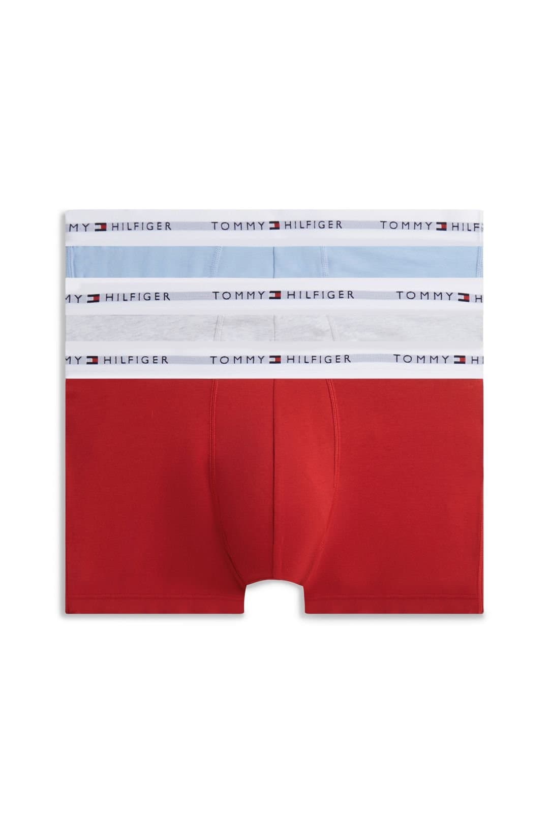 Tommy Hilfiger Tommy Hilfiger Men's 3 Pack Trunks Grey/Red/Blue