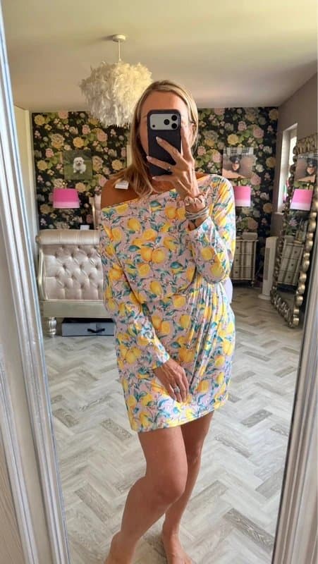 Never Fully Dressed Never Fully Dressed off the shoulder super stretchy dress size 14 new