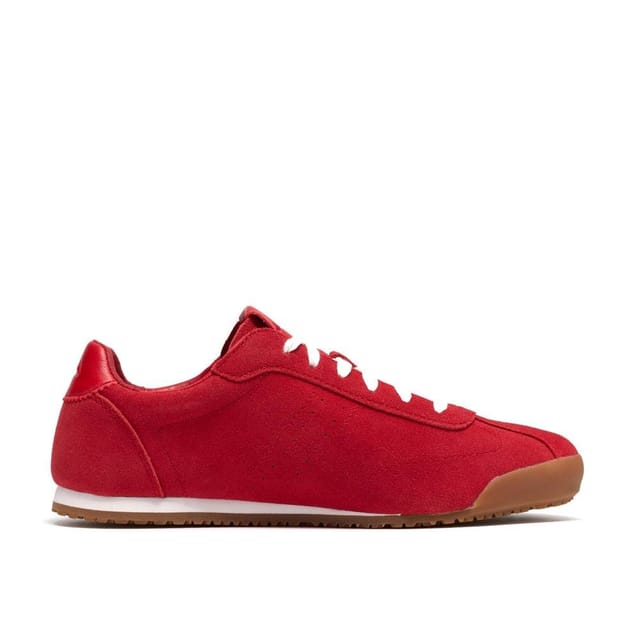 Clarks Clarks Women's Moritz Lo Red Suede Trainers - 2