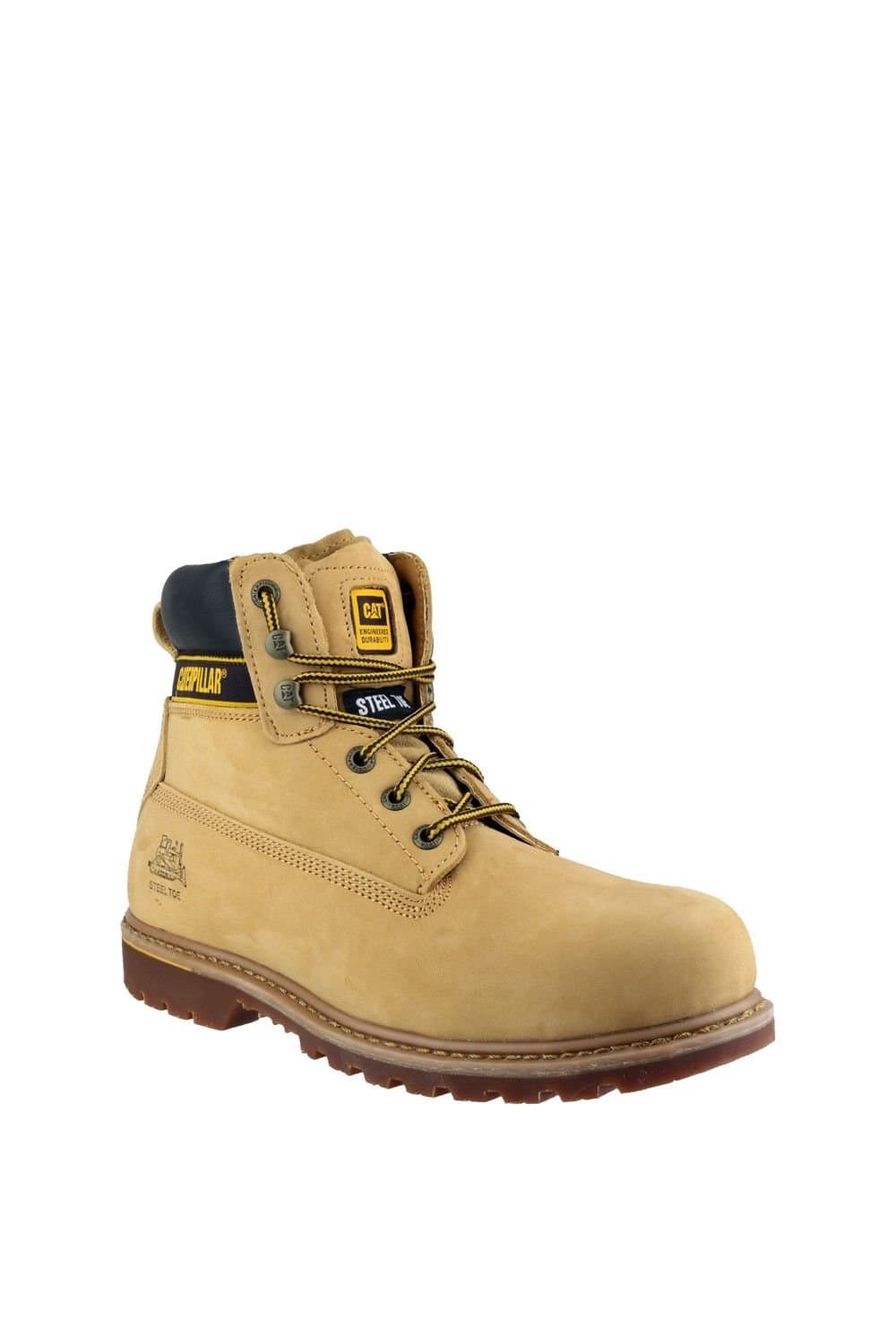Caterpillar Caterpillar Men's 'Holton S3' Goodyear Welted Safety Boots in Camel