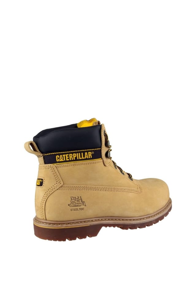 Caterpillar Caterpillar Men's 'Holton S3' Goodyear Welted Safety Boots in Camel - 2