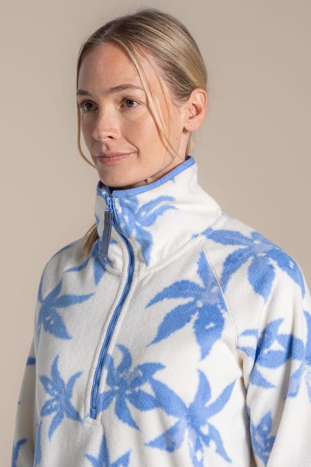 Craghoppers Craghoppers Women's National Trust Reedmace Half Zip Fleece in Off-White - 3