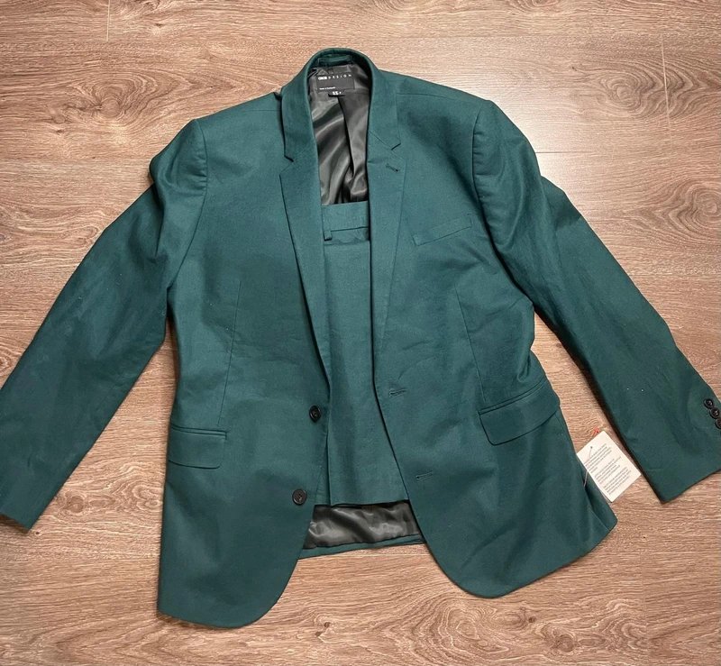 ASOS Turquoise Asos Suit Jacket: 42 Regular. Trousers: W46. L32 Regular. #10 - 1
