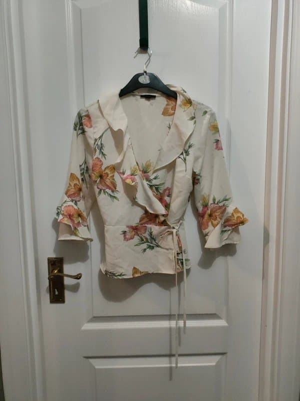 Topshop Topshop Floral Blouse Size 10