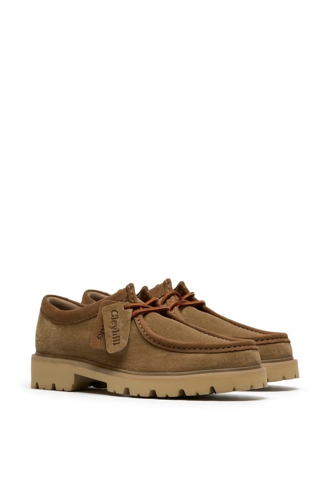 Clarks Clarks Men's Cleyhill Seam Suede Lace-Up Shoe Dark Sand in Brown - 3