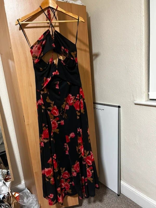 ASOS Black and red floral dress