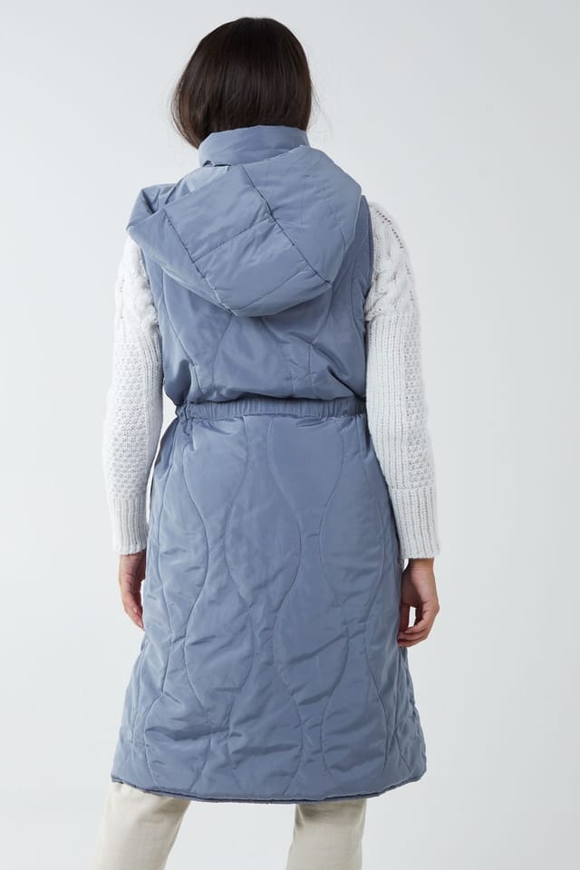 Blue Vanilla Blue Vanilla Women's Onion Quilted Gilet in Dark Grey - 3