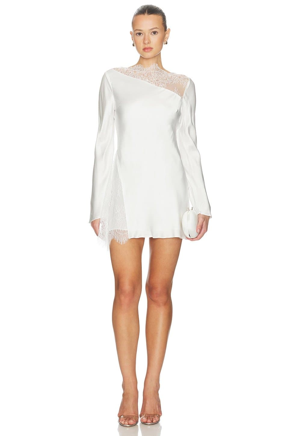revolve Allegra Lace Panelled Mini Dress