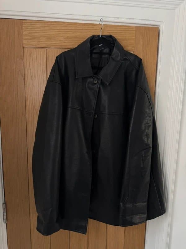 ASOS Tall leather jacket plus size