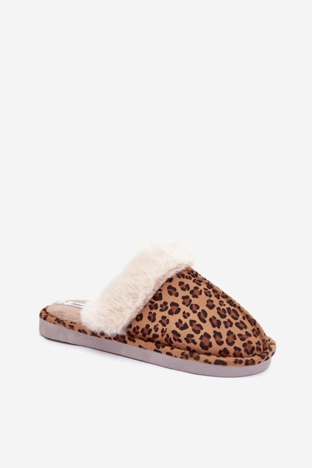 Love Lace Love Lace Women's Soft Fur Lined Suede Slippers For Cozy Warm Steps At Home in Brown - 2