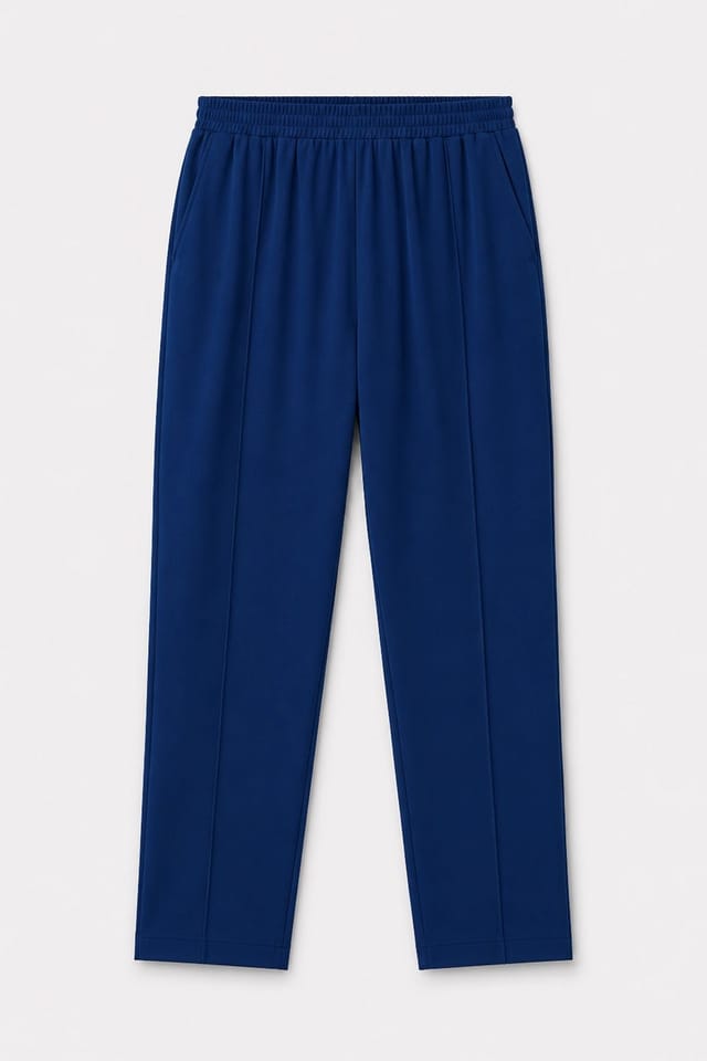 Kettlewell Kettlewell Women's Pintuck Front Slim Tapered Trousers in Royal - 2