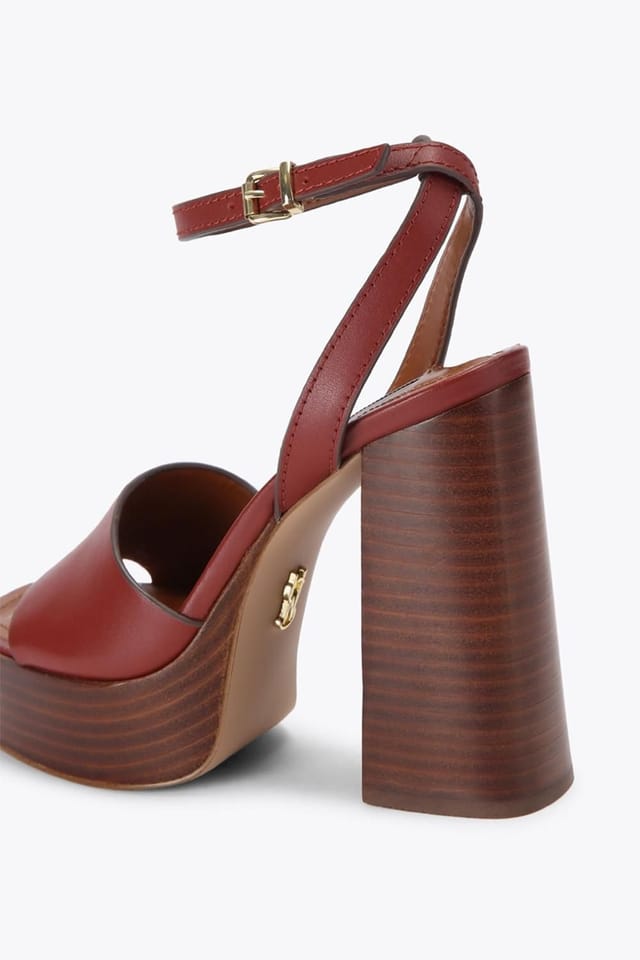 Steve Madden STEVE MADDEN Women's 'Floria Brown' Leather Heels in Brown - 3