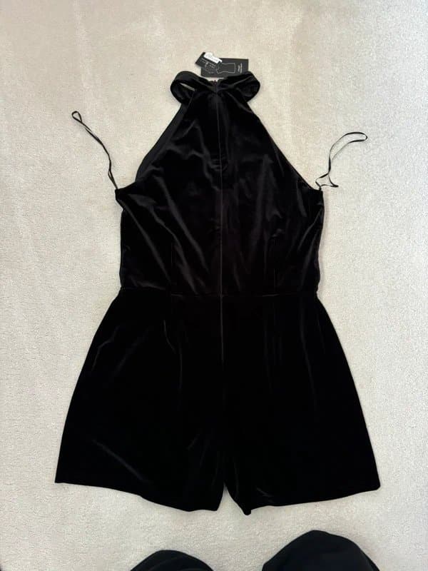 New Look Newlook velvet playsuit