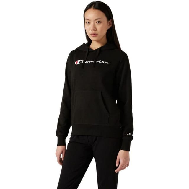 Champion Champion Women's Kangaroo Pocket Hoodie in Black - 3