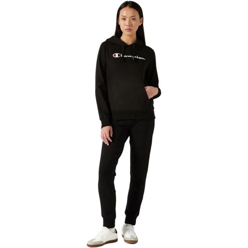 Champion Champion Women's Kangaroo Pocket Hoodie in Black - 4