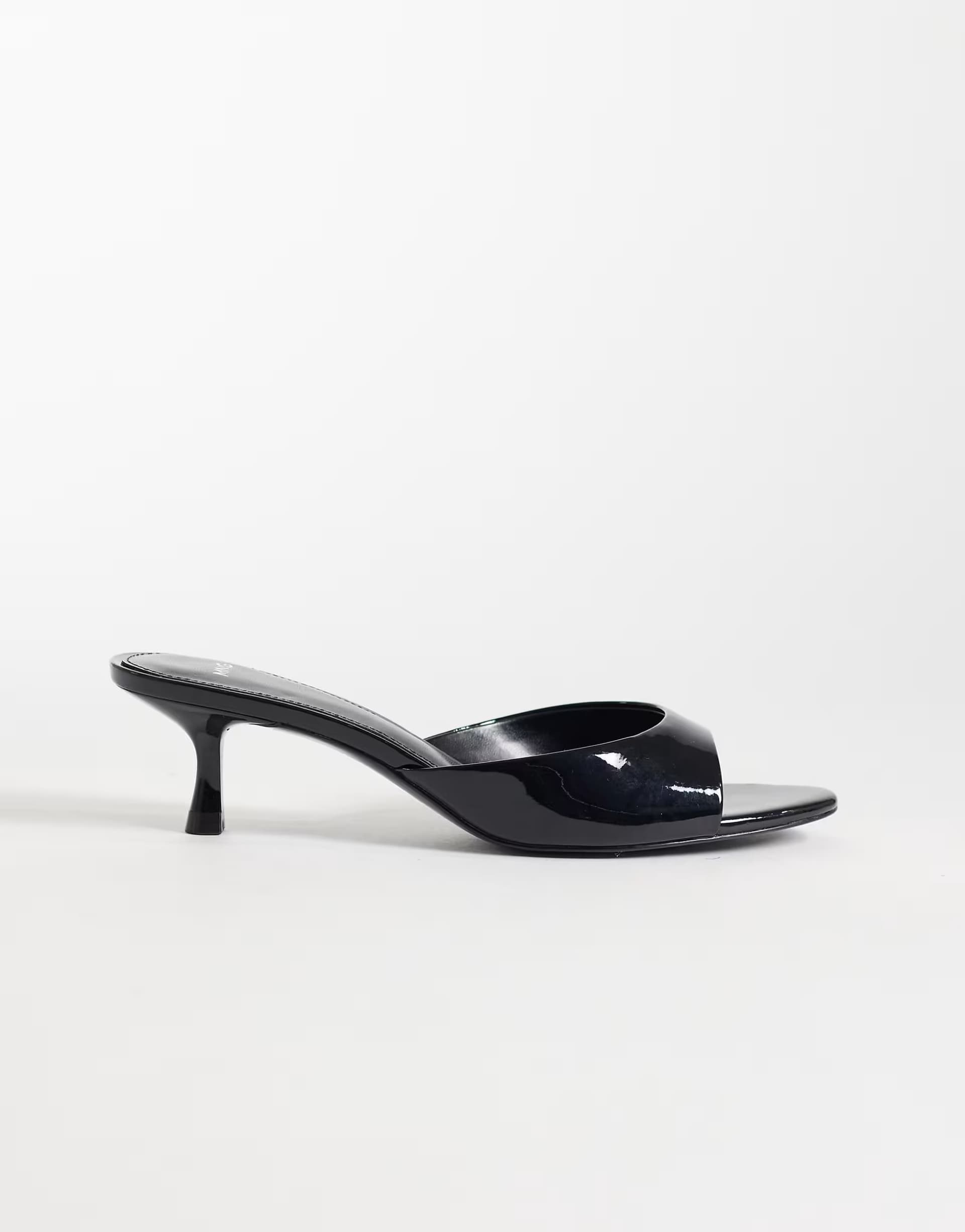 ASOS Mango starring Hailey Bieber heeled mule in black