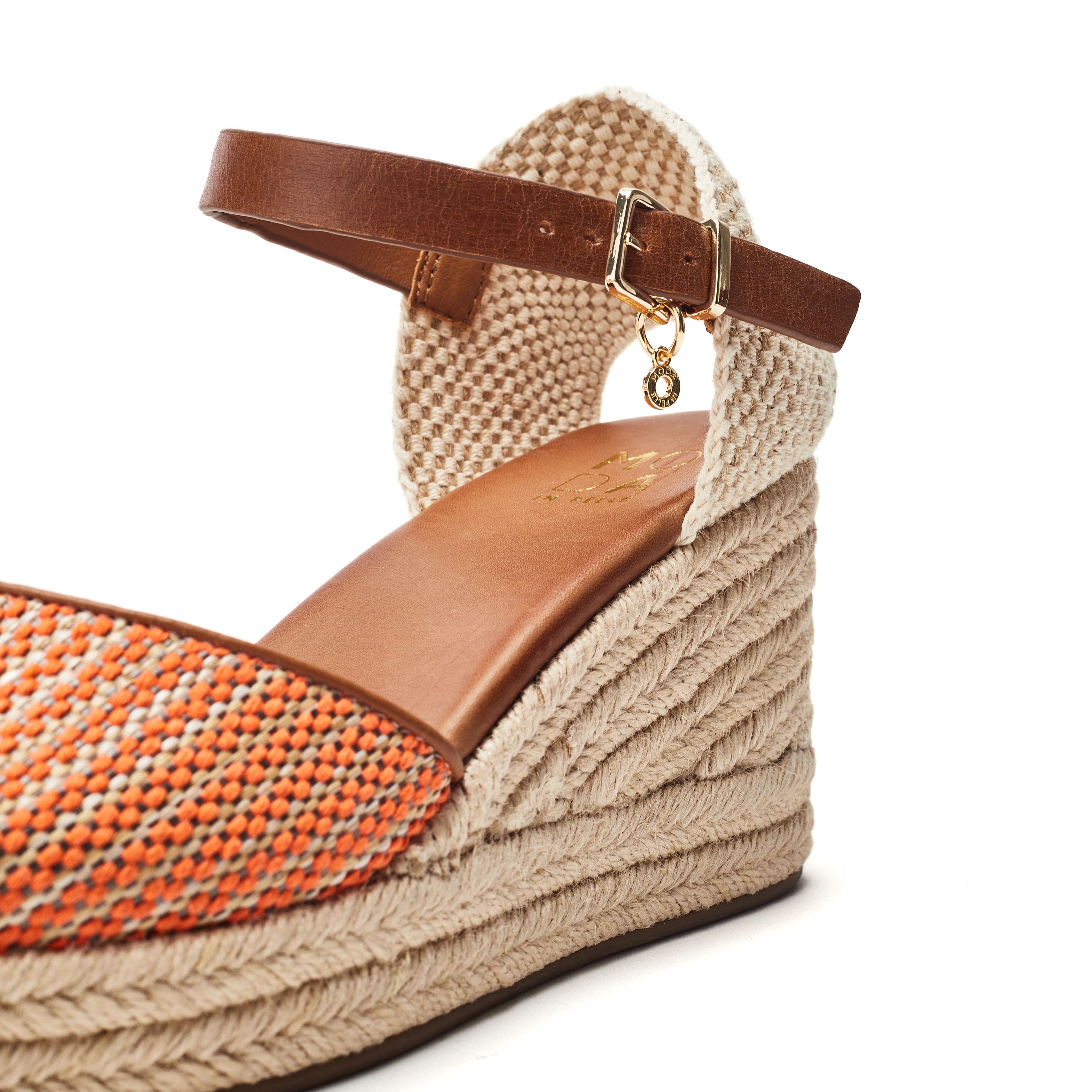 Moda In Pelle Moda In Pelle Women's 'Earll' Textile Espadrille Shoes in Pink - 4