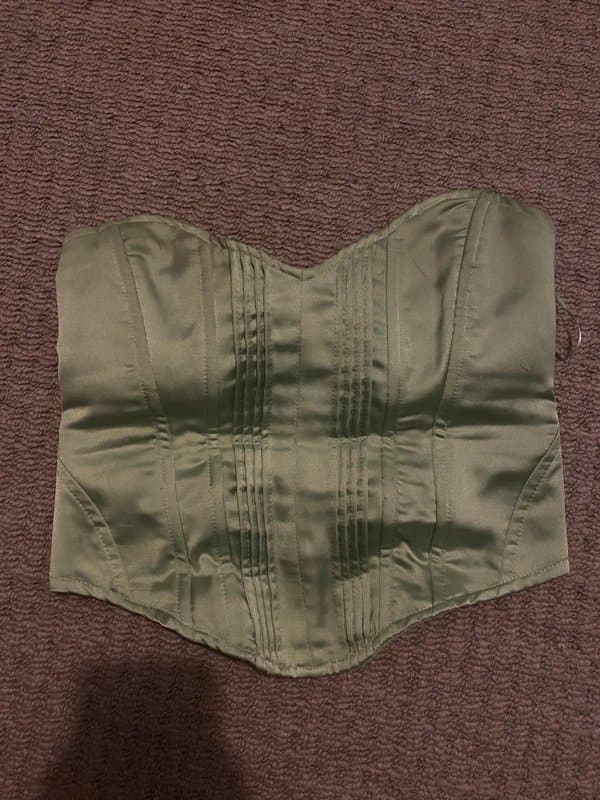 Bershka Bershka Green corset top