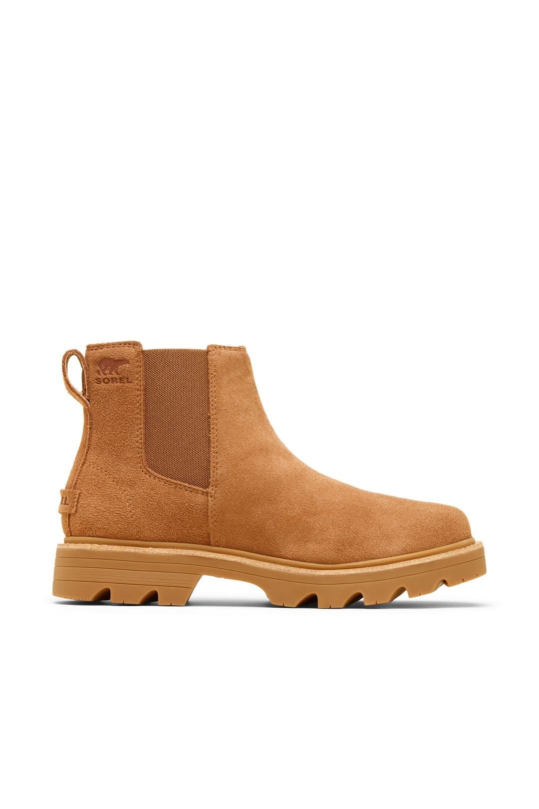 Sorel Sorel Women's REVEL RD CHELSEA BOOT VELVET TAN, GUM in Tan