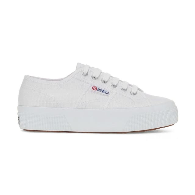 Superga Superga Women's 2740 Lace Up Platforms in White - 3