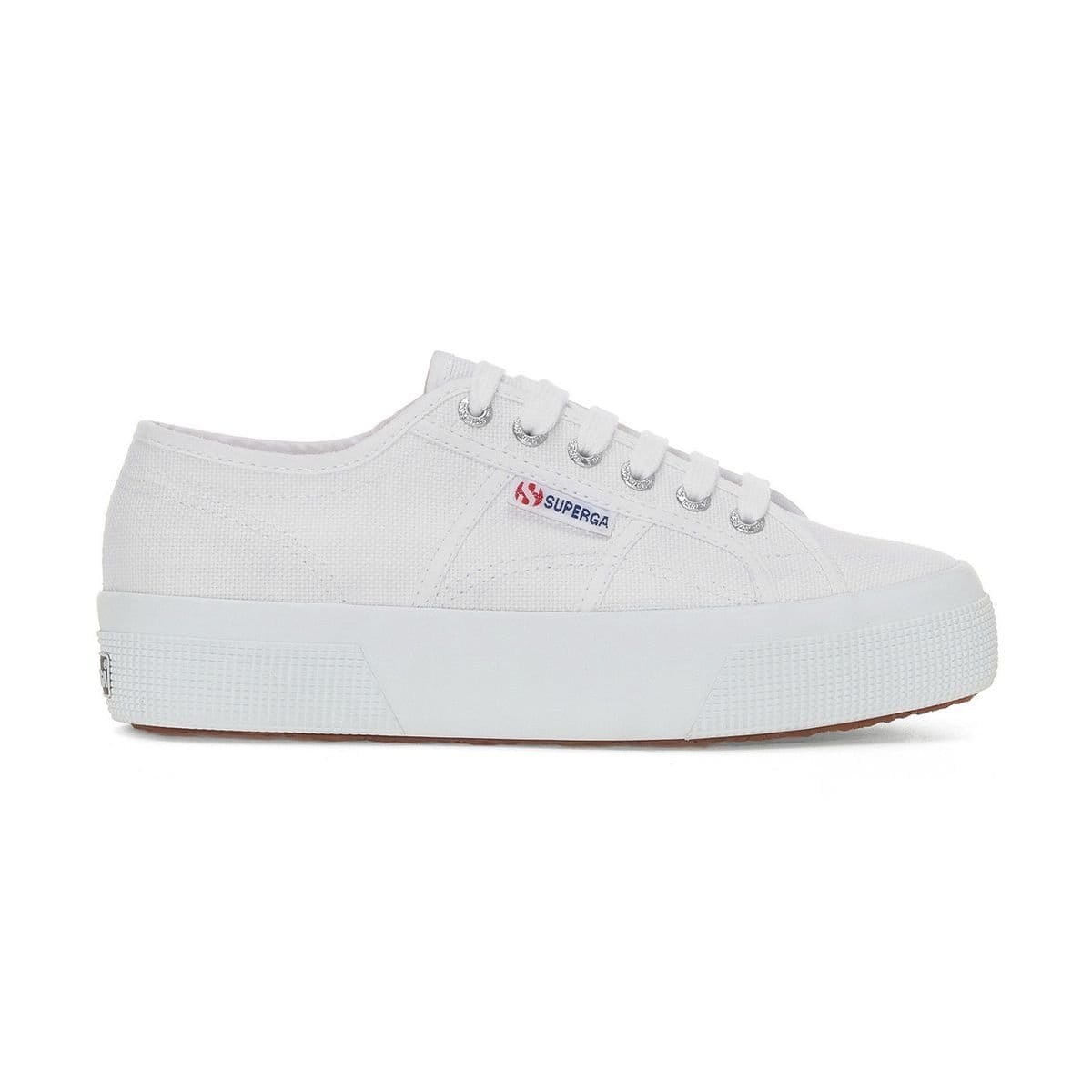 Superga Superga Women's 2740 Lace Up Platforms in White - 4
