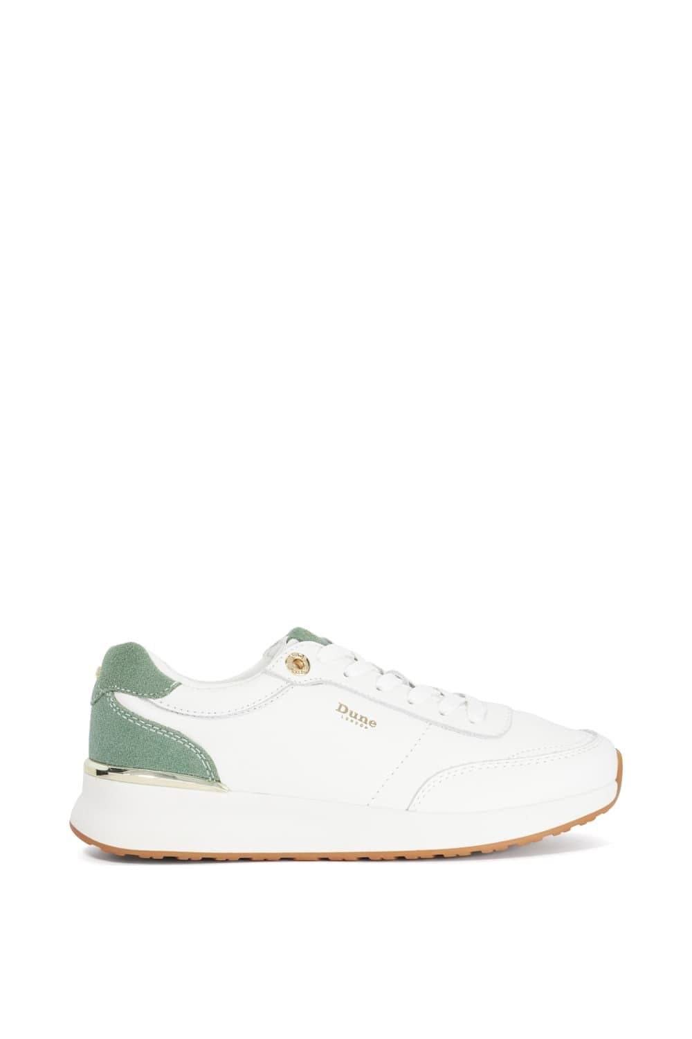Dune London Dune London White Leather Trainers