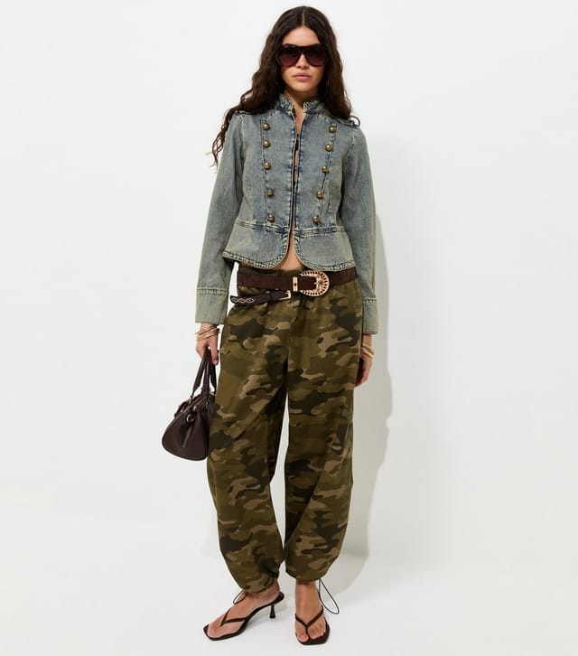 New Look Women's Blue Drummer Style Denim Jacket New Look - 3