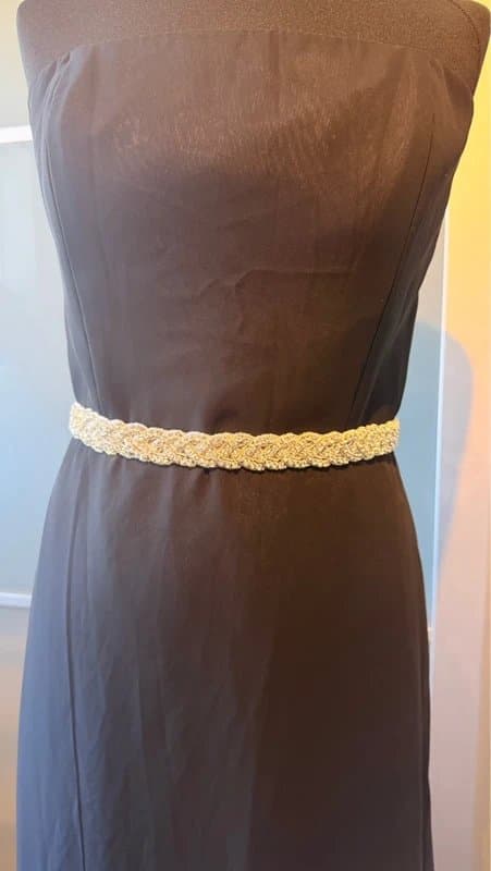 Forever Yours NWT Black chiffon strapless dress by Forever yours size Uk14