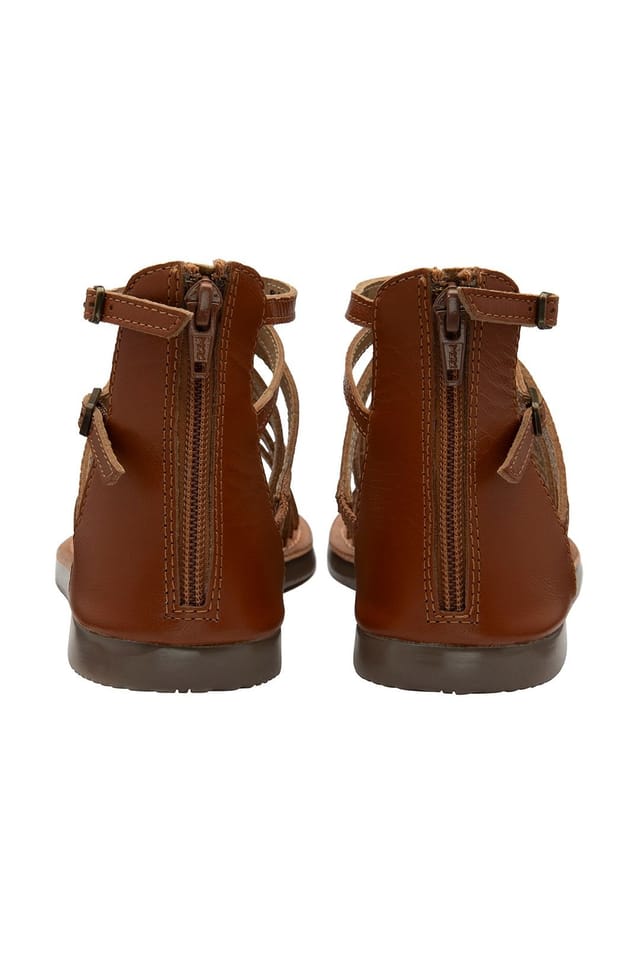 Ravel Ravel Women's 'Etton' Leather Flat Strappy Sandals in Tan - 3