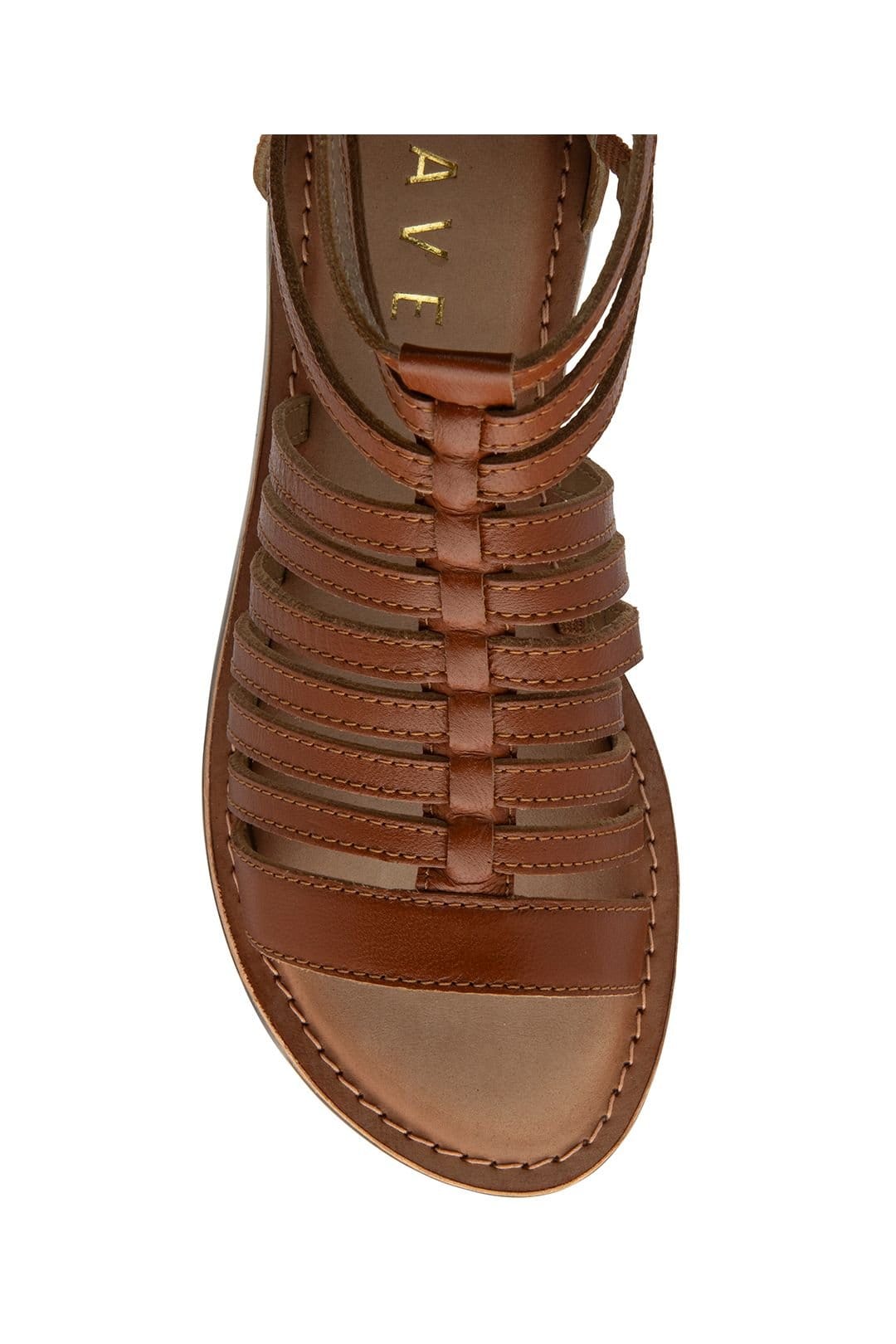 Ravel Ravel Women's 'Etton' Leather Flat Strappy Sandals in Tan - 4