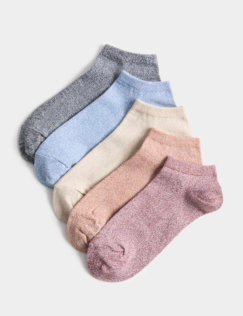 Marks & Spencer M&S 5 Pack Cool & Fresh™ Trainer Liners™ Multi