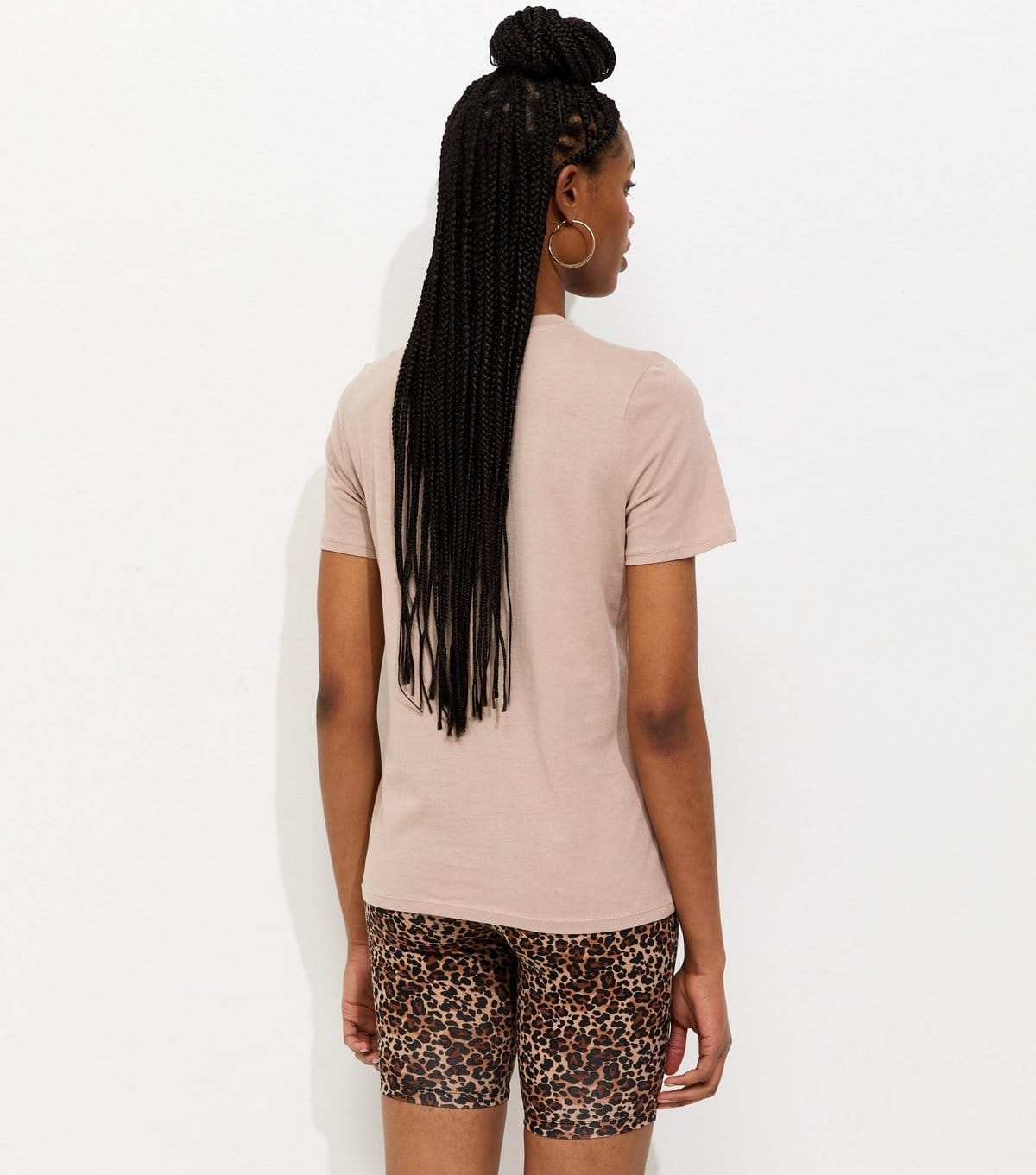 New Look Women's Mink Cotton Leopard Print NYC Logo T-Shirt New Look - 4