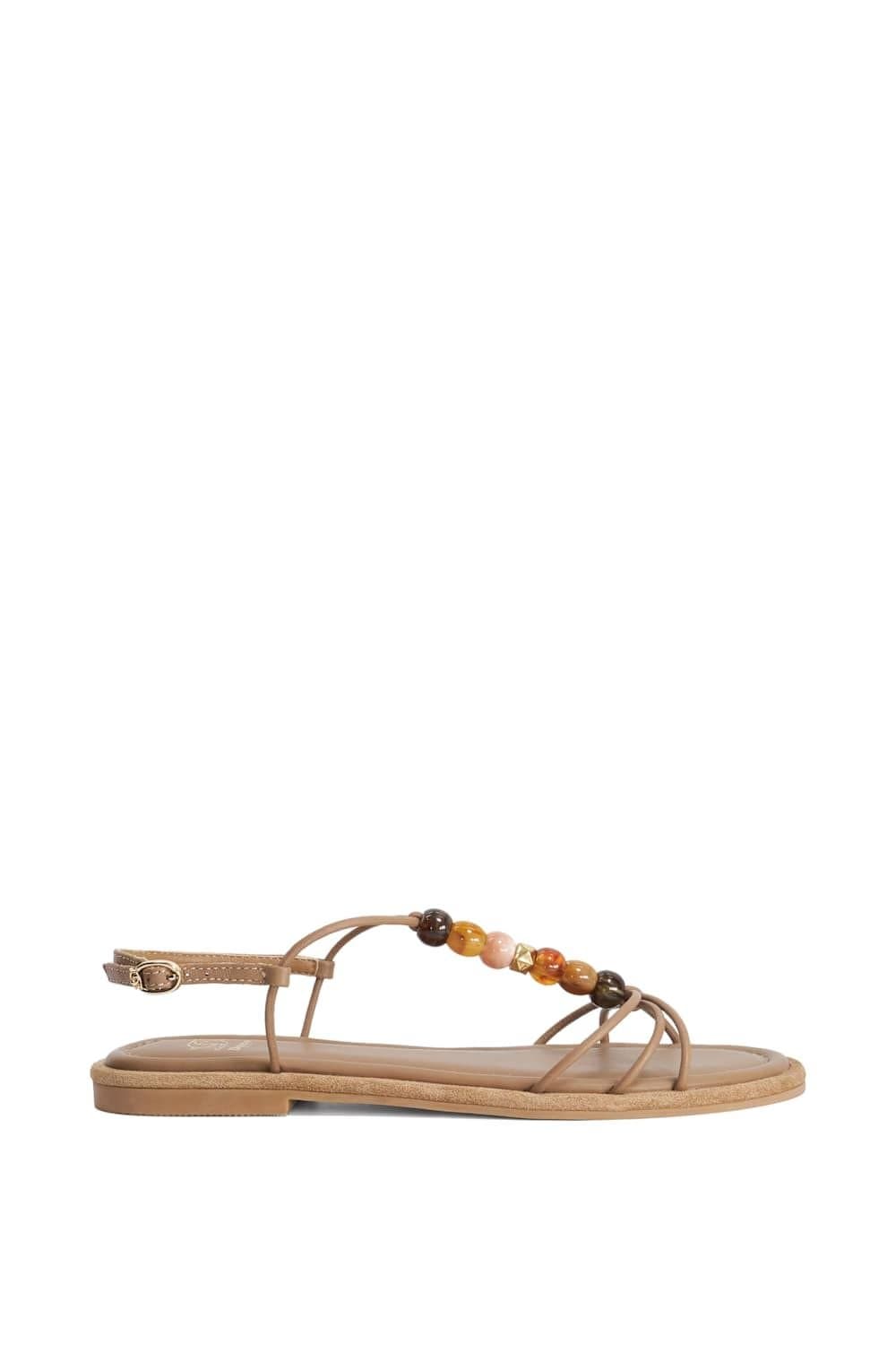Dune London Dune London Brown Leather Sandals