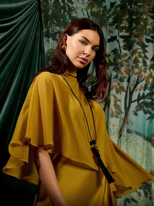 GWD by GEORGE W. DAVIES GWD by GEORGE W. DAVIES Women's GWD Lailani Yellow Midi Dress - 2