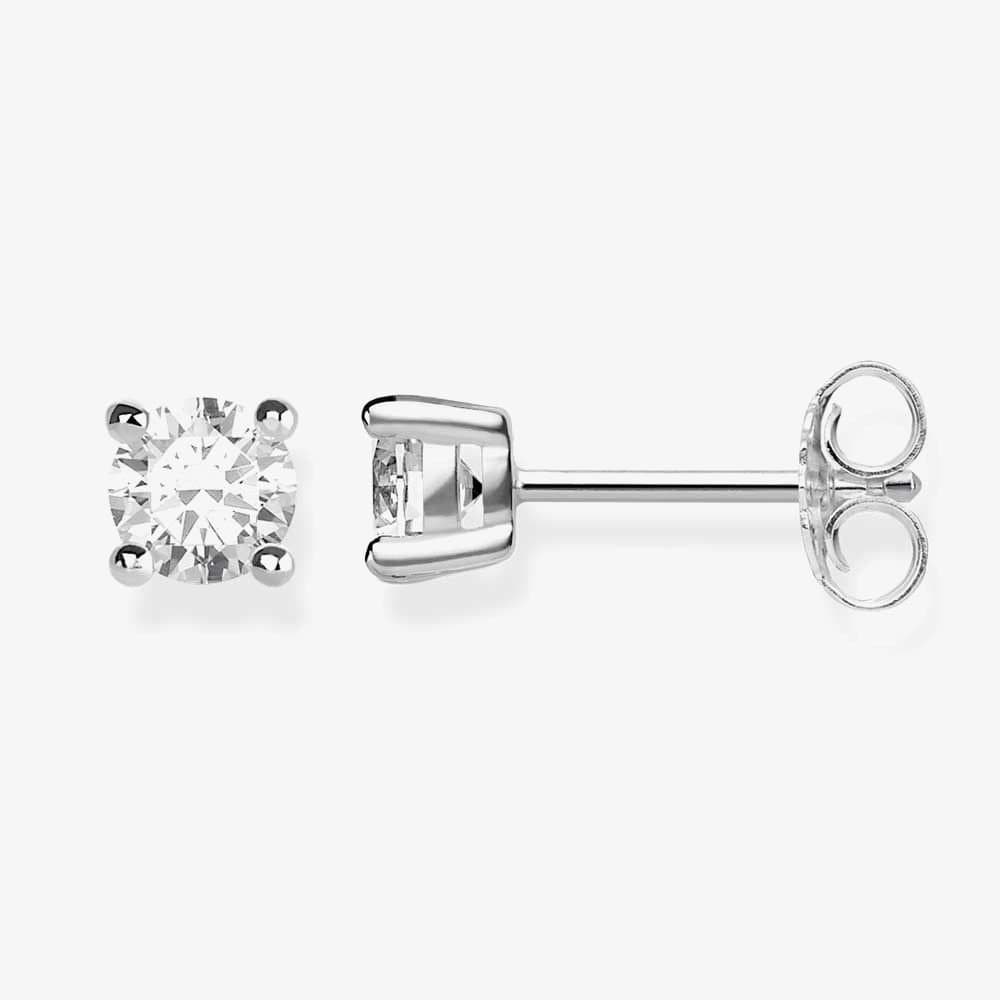 Thomas Sabo THOMAS SABO Women's Silver Cubic Zirconia Stud Earrings H1965-051-14