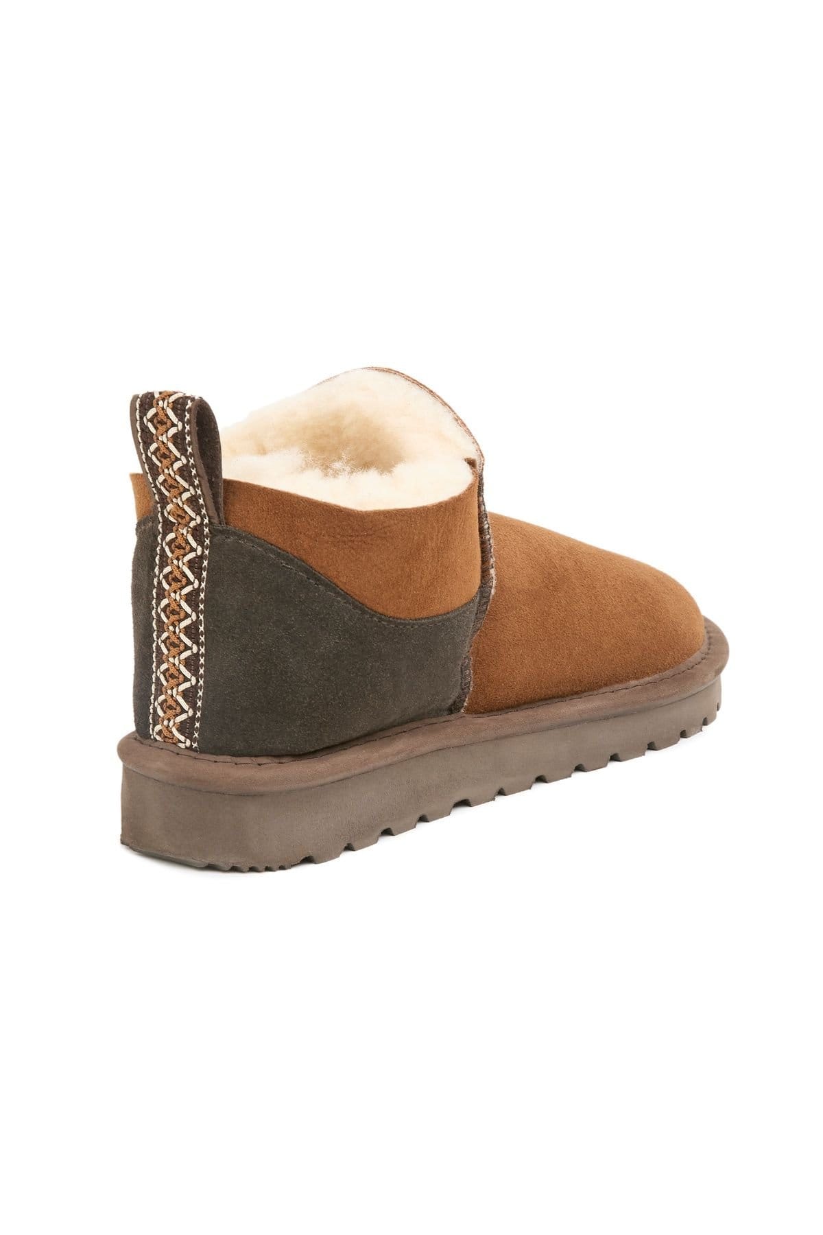 Celtic & Co Celtic & Co Women's British Braid Trim Super Shortie Boot in Brown - 4