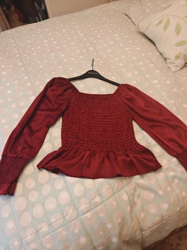 New Look New look burgundy top 14