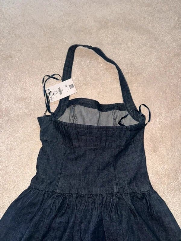 Bershka Bershka denim halter neck dress