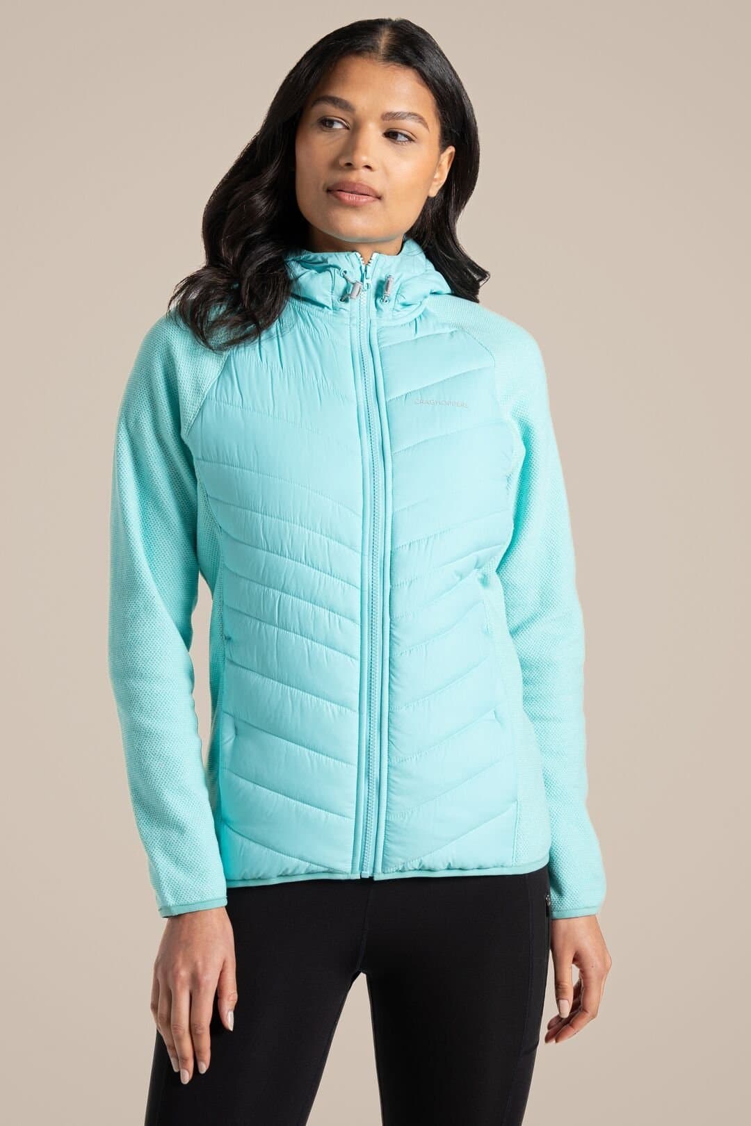 Craghoppers Craghoppers Women's Zayas Hooded Water-Repellent Jacket in Turquoise