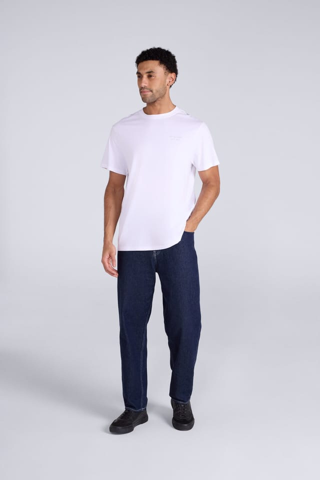 Animal Animal Men's 'Icon' Logo Print Lightweight Cotton Relaxed Fit Casual T-Shirt in White - 3