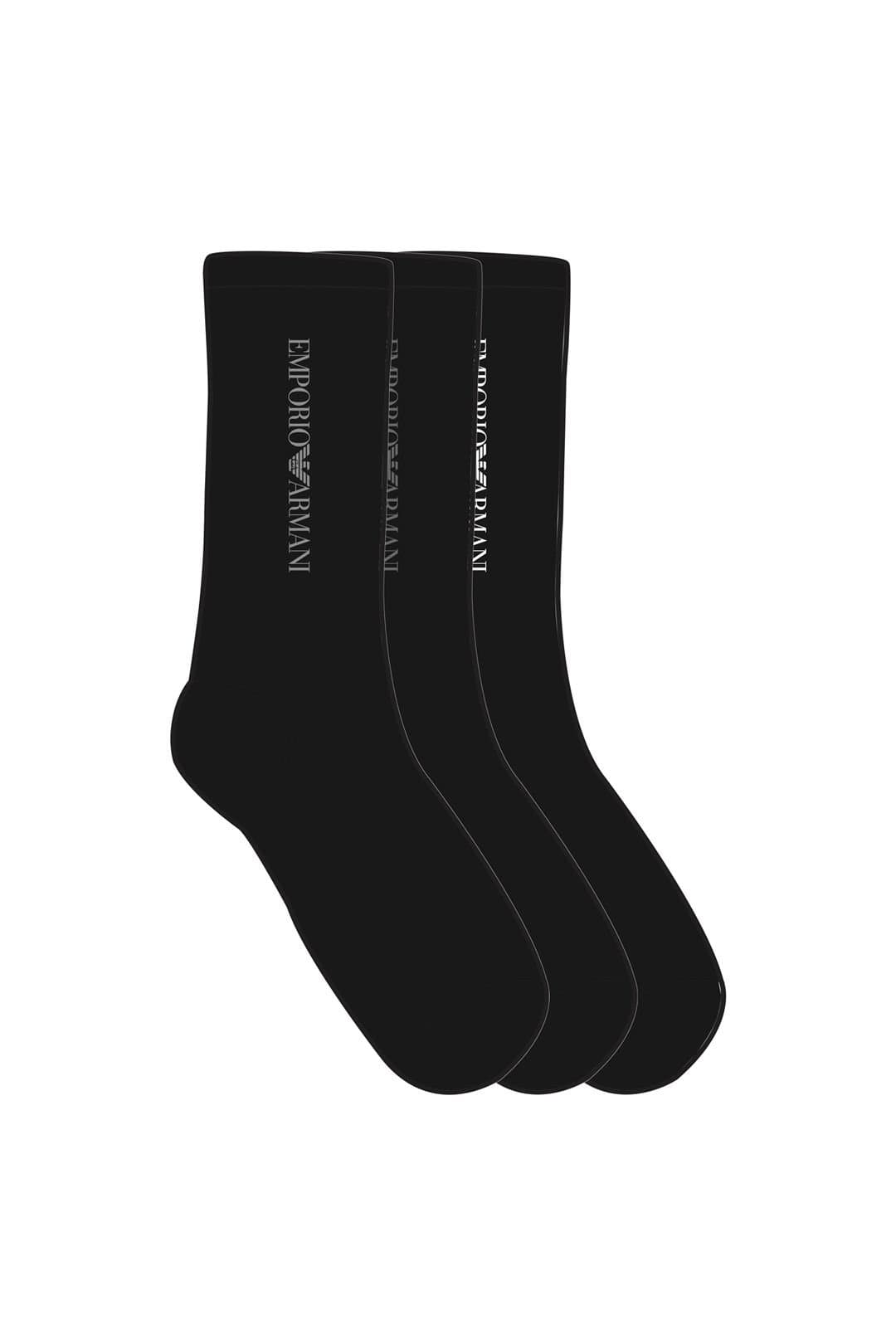 Emporio Armani Emporio Armani Men's 3-Pack Short Socks Black