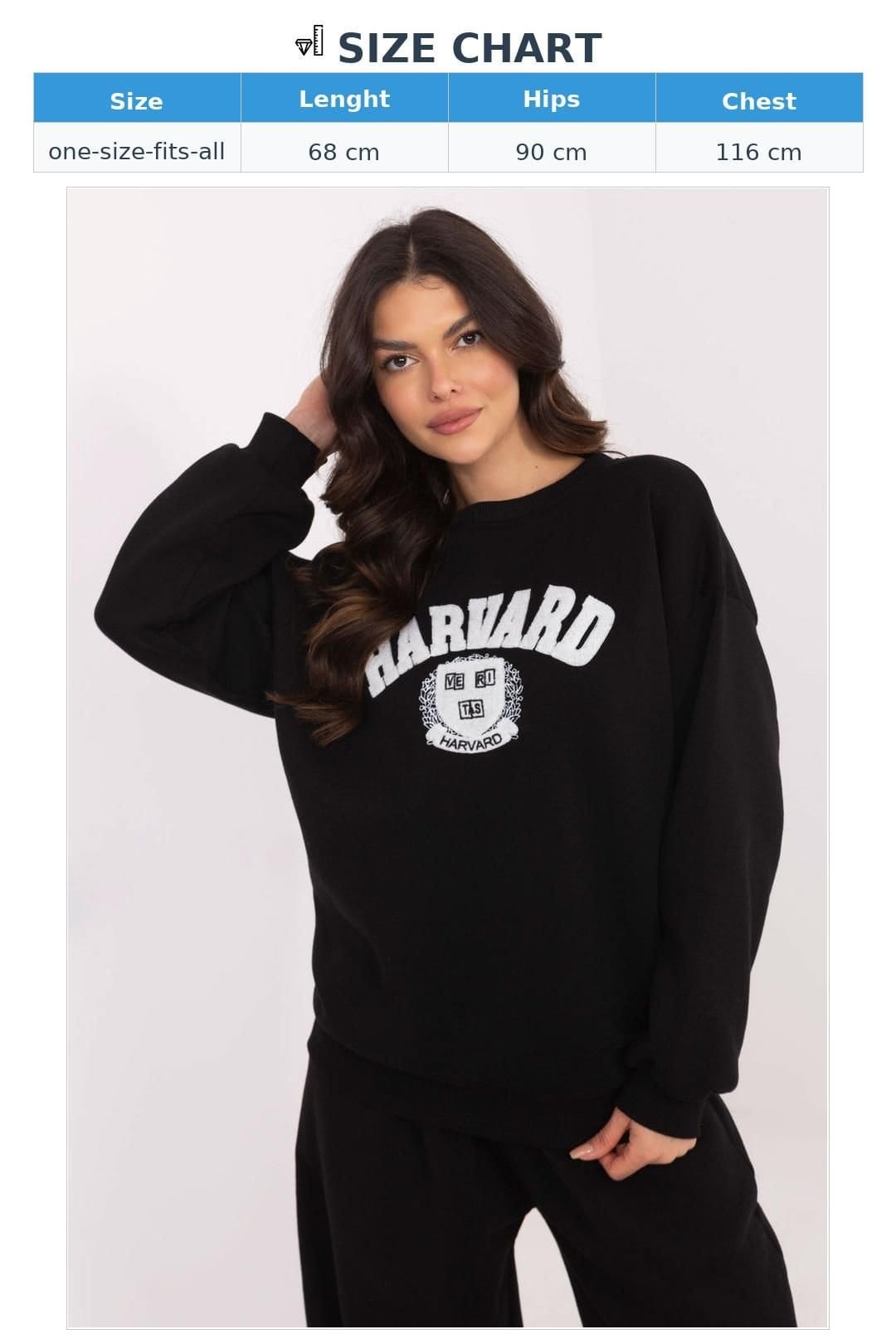 Love Lace Love Lace Women's Cotton Polyester Casual Sweatshirt Insulated in Black - 4