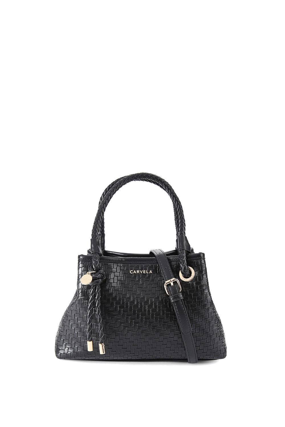 Carvela Carvela Women's 'Antionia Weave Mini' Bag in Black - 1