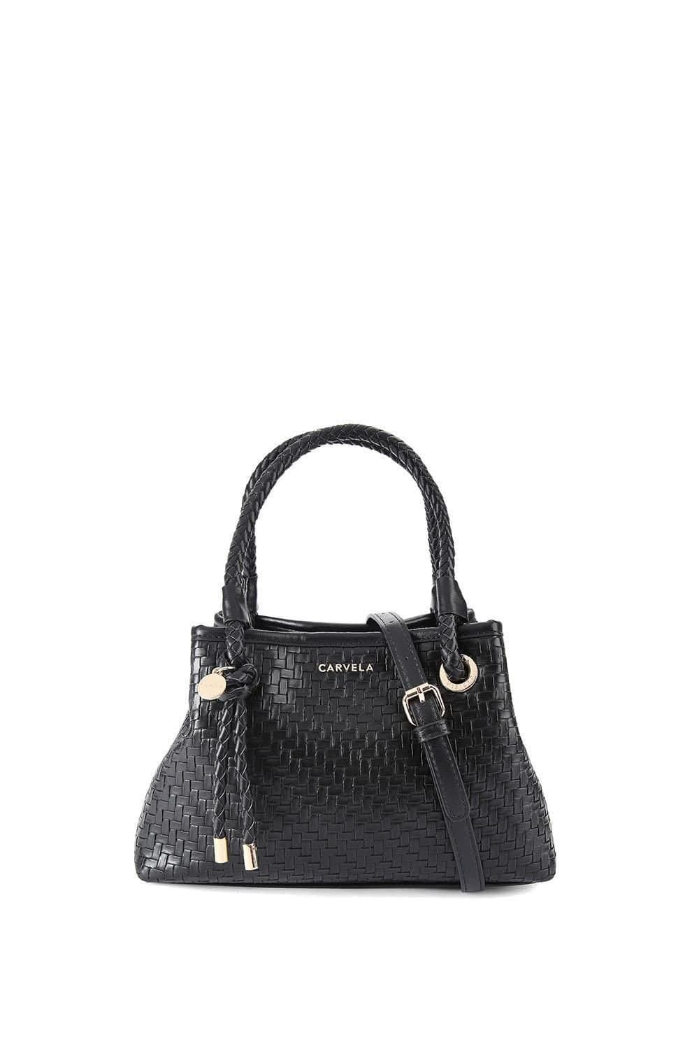 Carvela Carvela Women's 'Antionia Weave Mini' Bag in Black