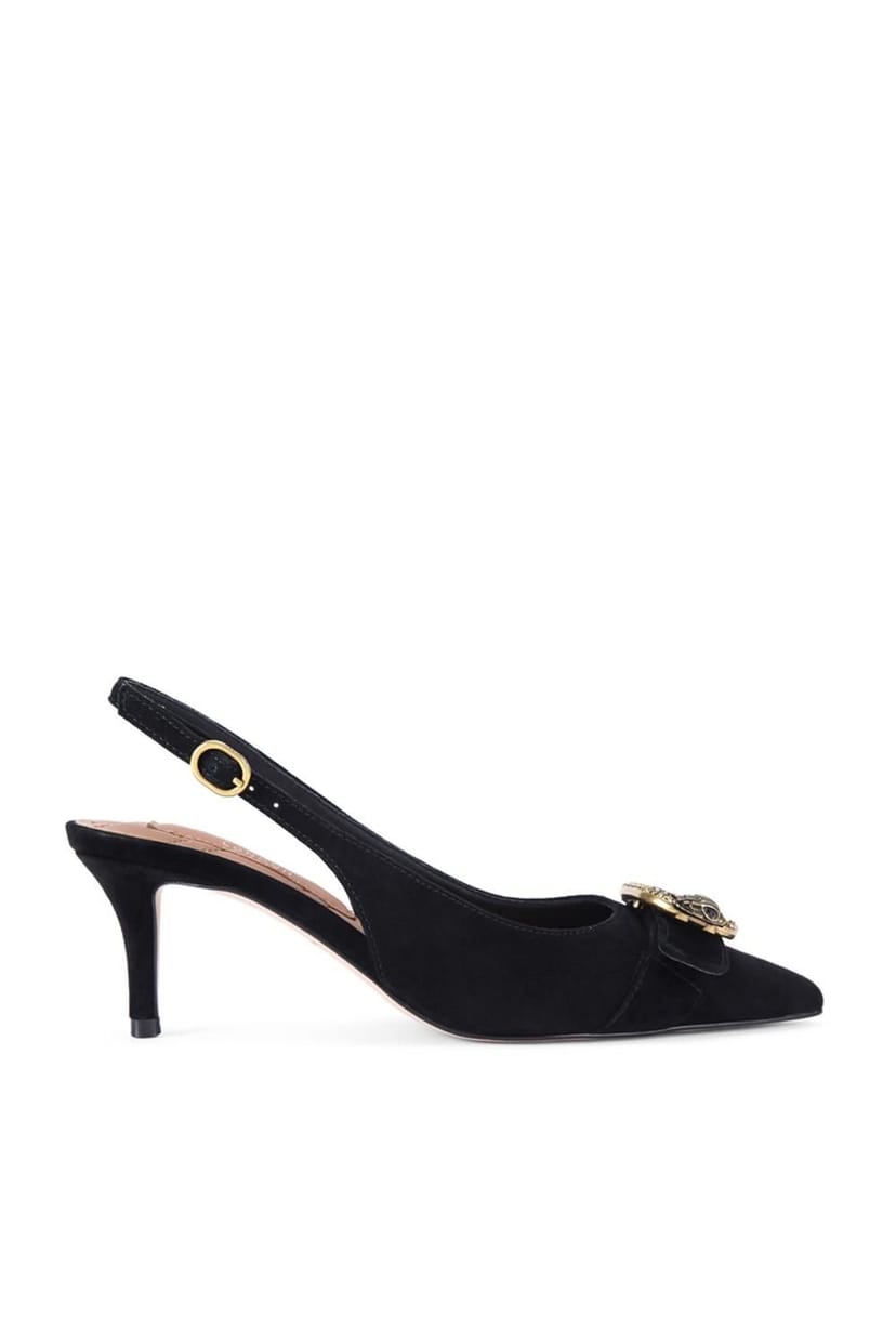 Kurt Geiger London Kurt Geiger London Women's 'Kgl Mayfair Sling Sm Egl' Suede Heels in Black - 1