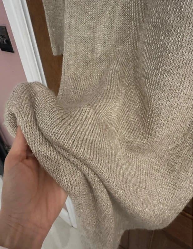 Zara Zara knit knitted dress slight gold thread size small 8-10