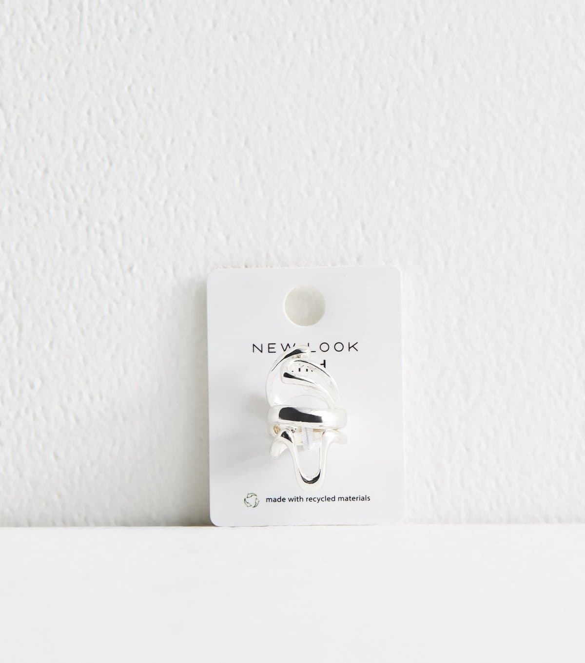 New Look New Look Silver Tone Pack of 3 Chunky Swirl Wrap Rings